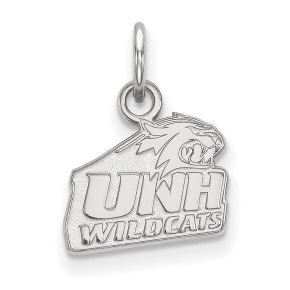 10k White Gold U. of New Hampshire XS (Tiny) Logo Charm or Pendant